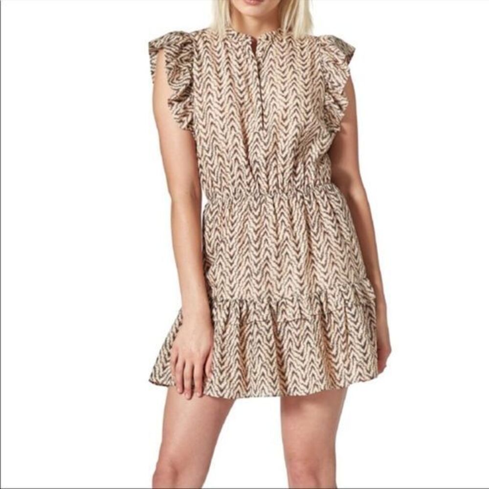 Joie Krystina C in Melon Mini Silk Blend Dress Small